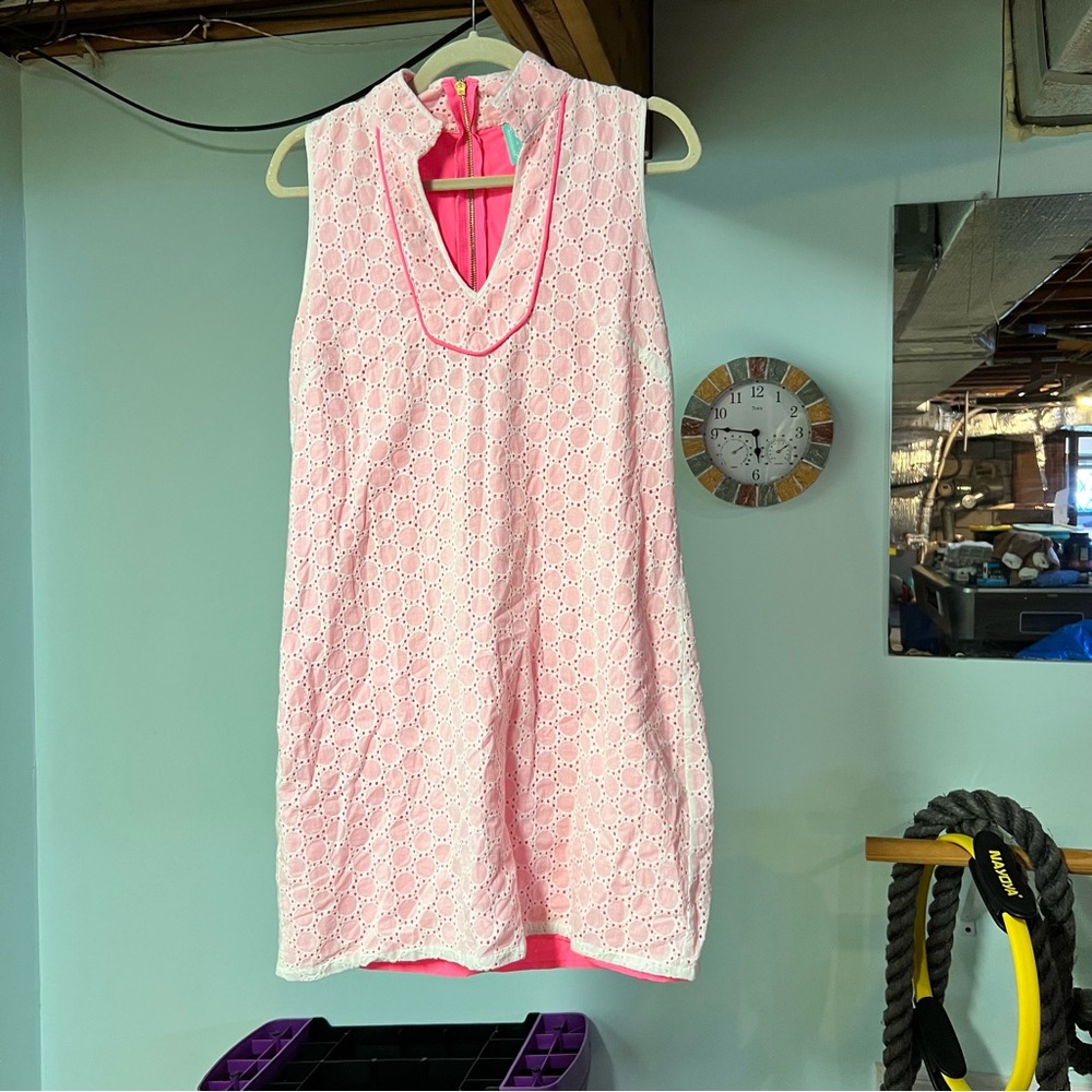 Sail to Sable Pink Lace Overlay Dress